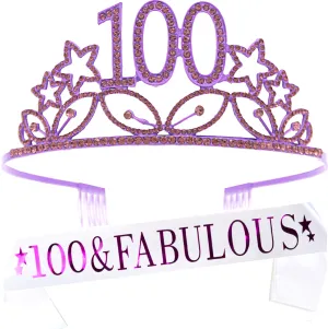 100th Birthday, 100th Birthday Decorations for women, 100th Birthday Gifts for Women