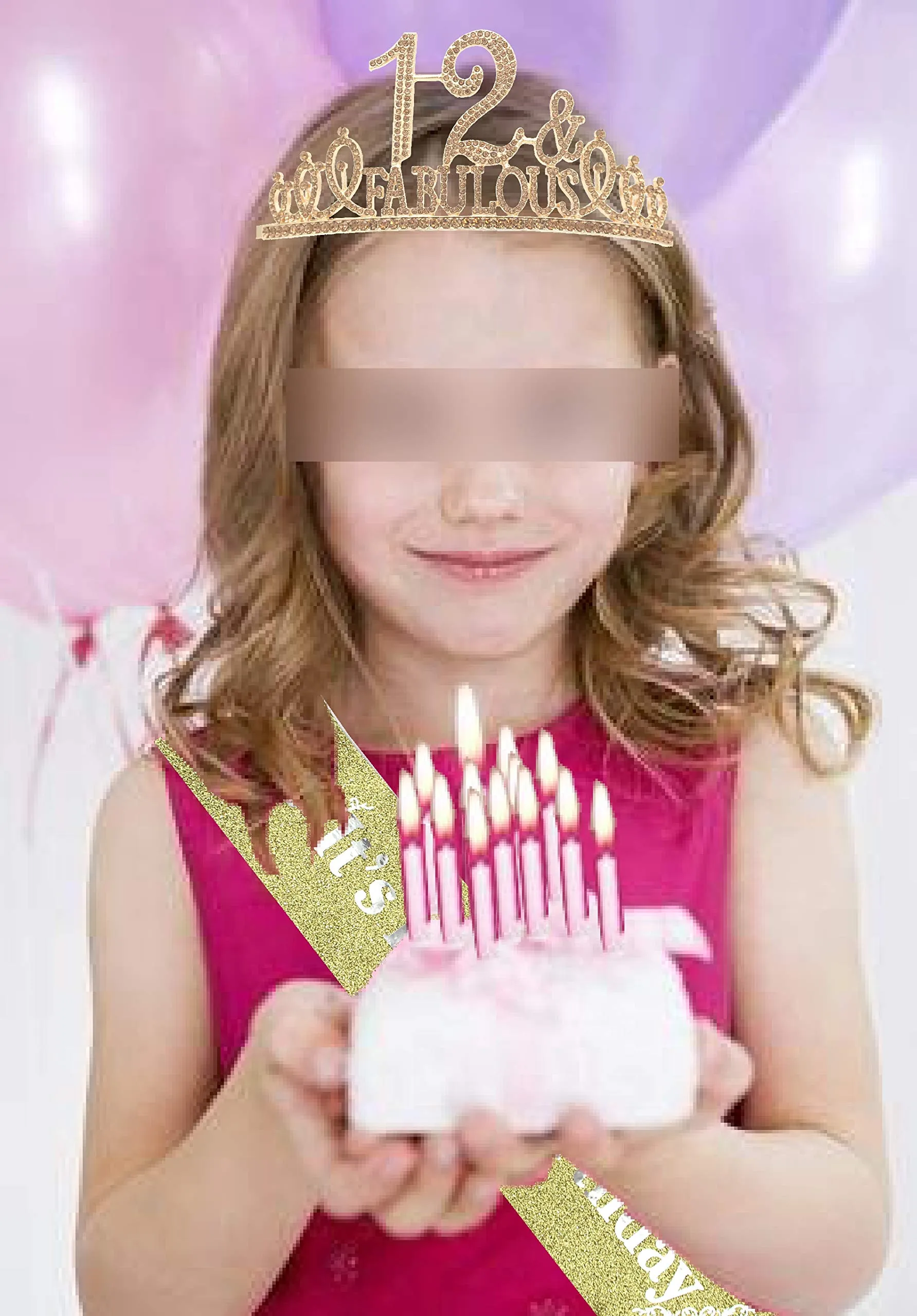 12th Birthday Gifts for Girls, 12th Birthday Tiara and Sash, 12th Birthday Decorations