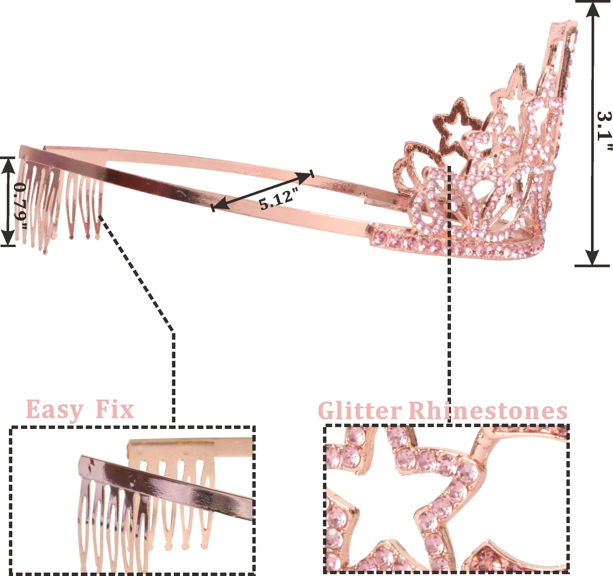 33rd Birthday Gifts for Women, 33rd Birthday Tiara and Sash pink, HAPPY 33rd Birthday