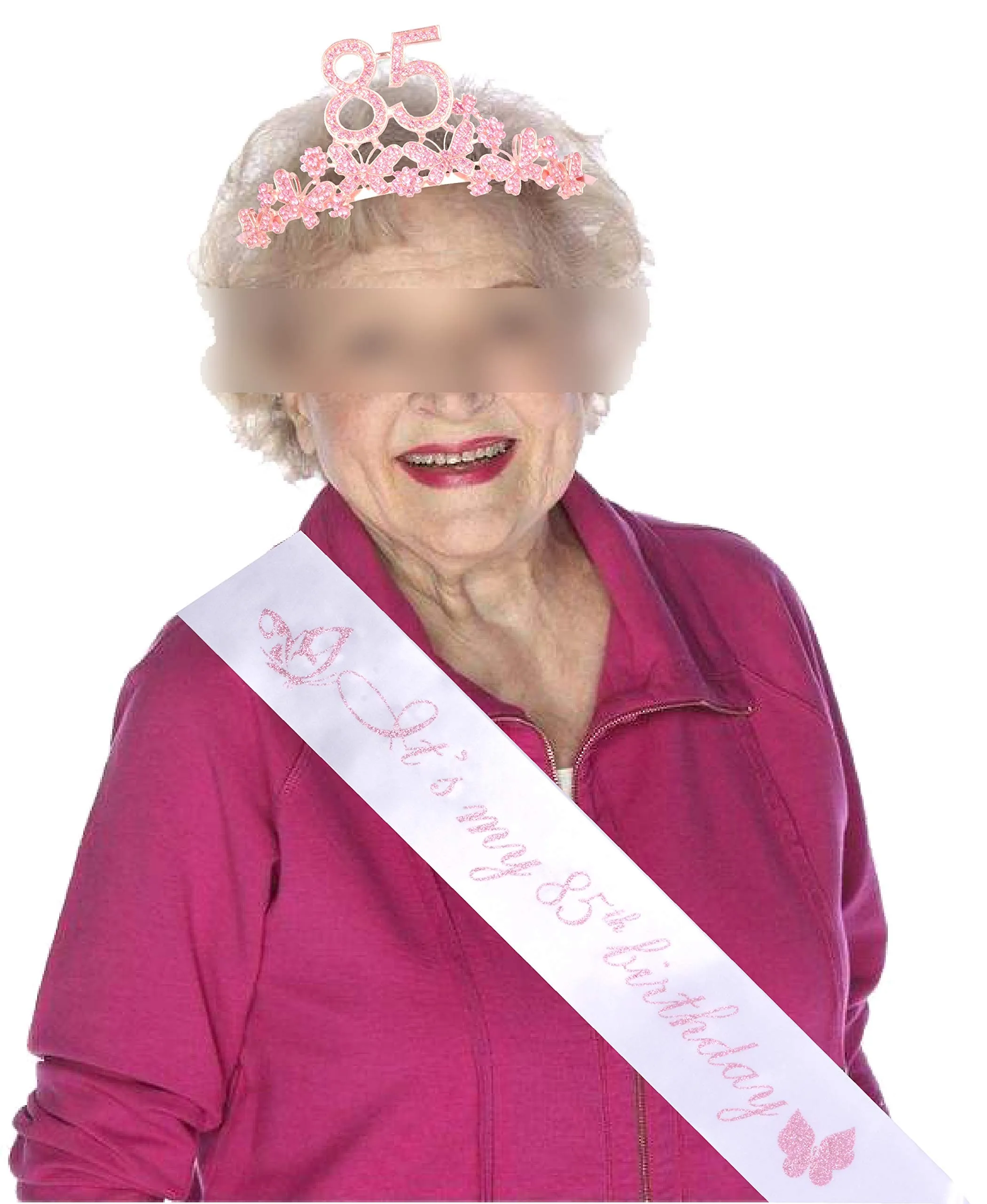 85th Birthday Gifts for Women, 85th Birthday Tiara and Sash, Its My 85th Birthday Sash