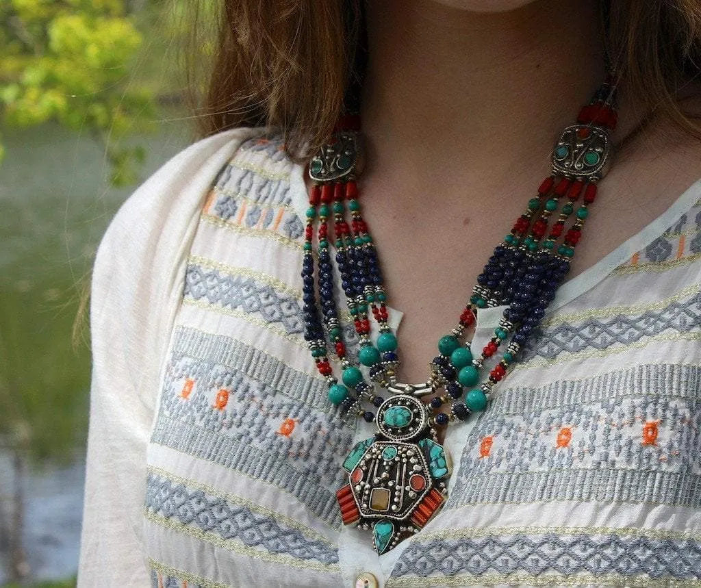 Amazing Tibetan Showpiece Necklace