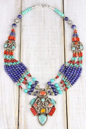 Amazing Tibetan Showpiece Necklace