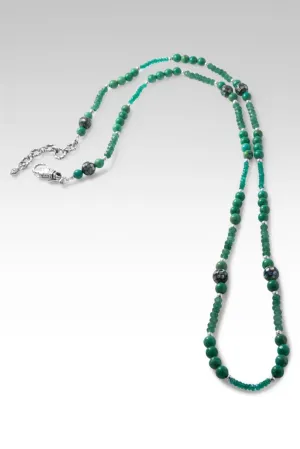 Beaded Green Howlite Necklace™ in Watermark