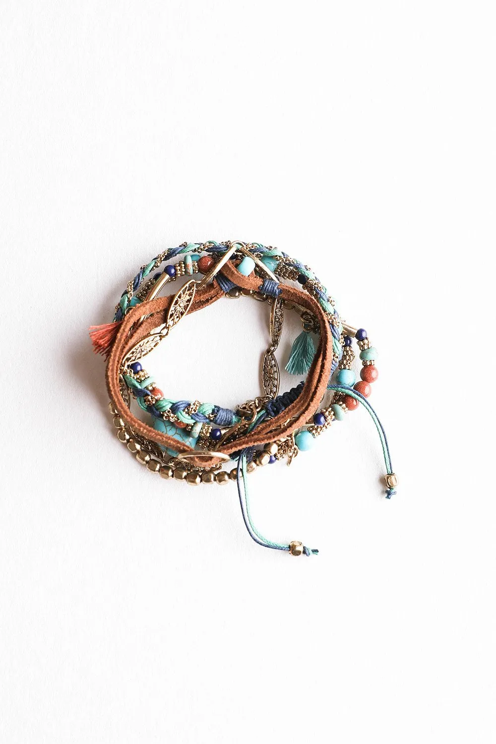 Beaded Suede Bracelet