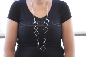 Black Onyx And Hematite Chain