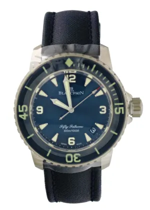 Blancpain Fifty Fathoms 5015-12B40-O52A  Mens Watch Box Papers