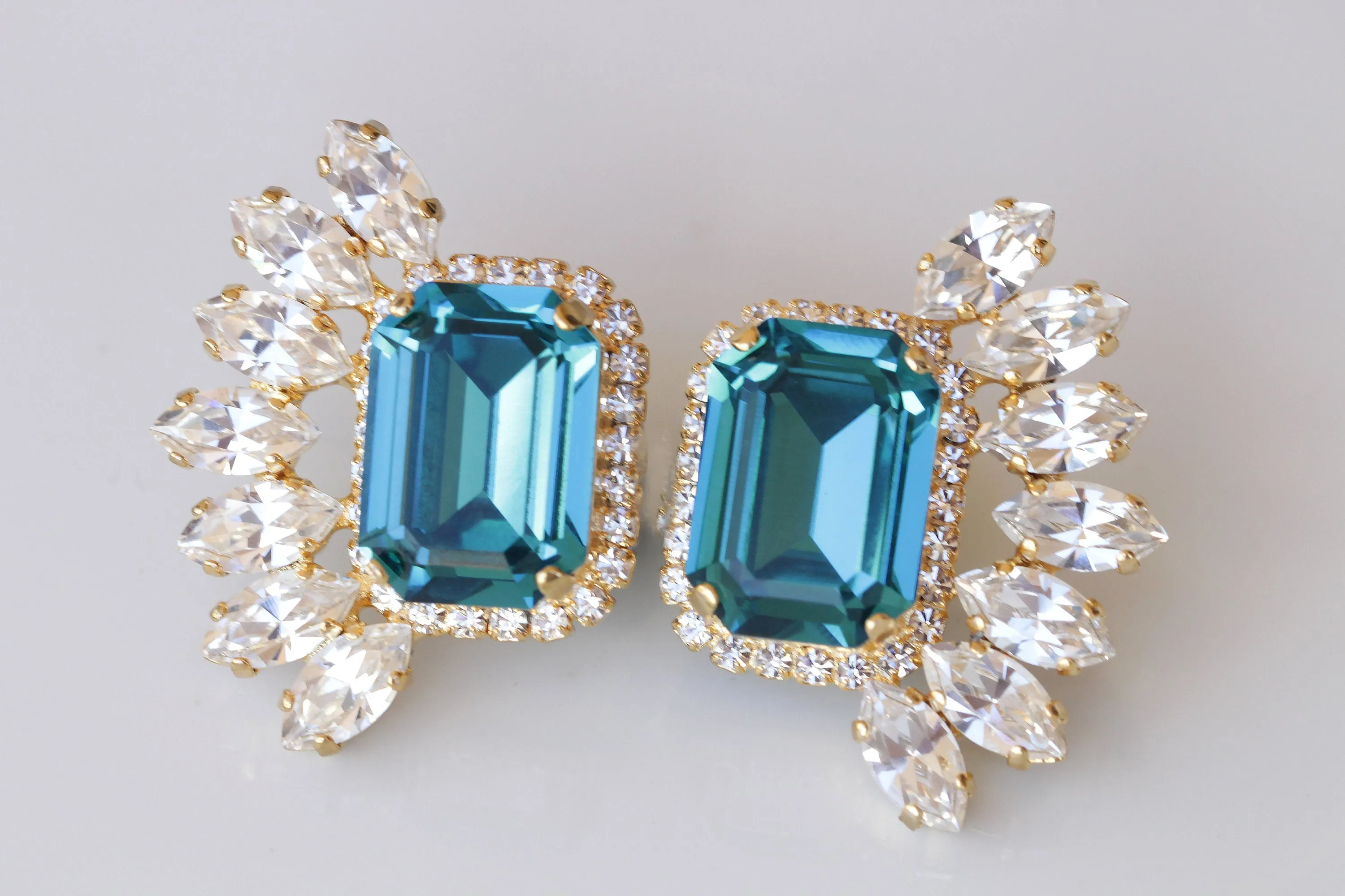 BLUE WEDDING EARRINGS