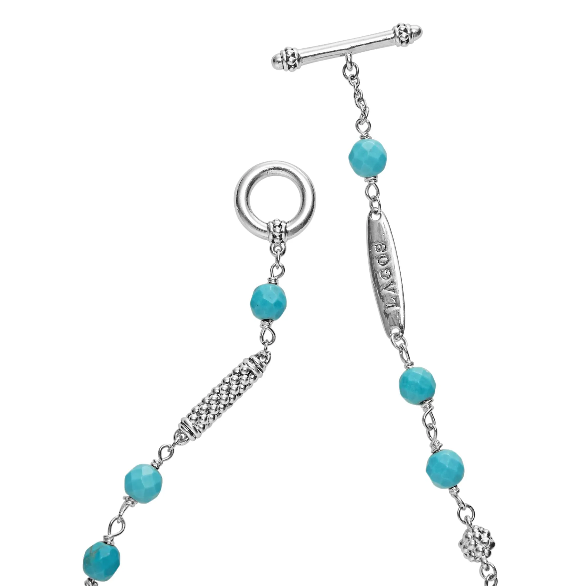 Caviar Icon Turquoise Beaded Bracelet