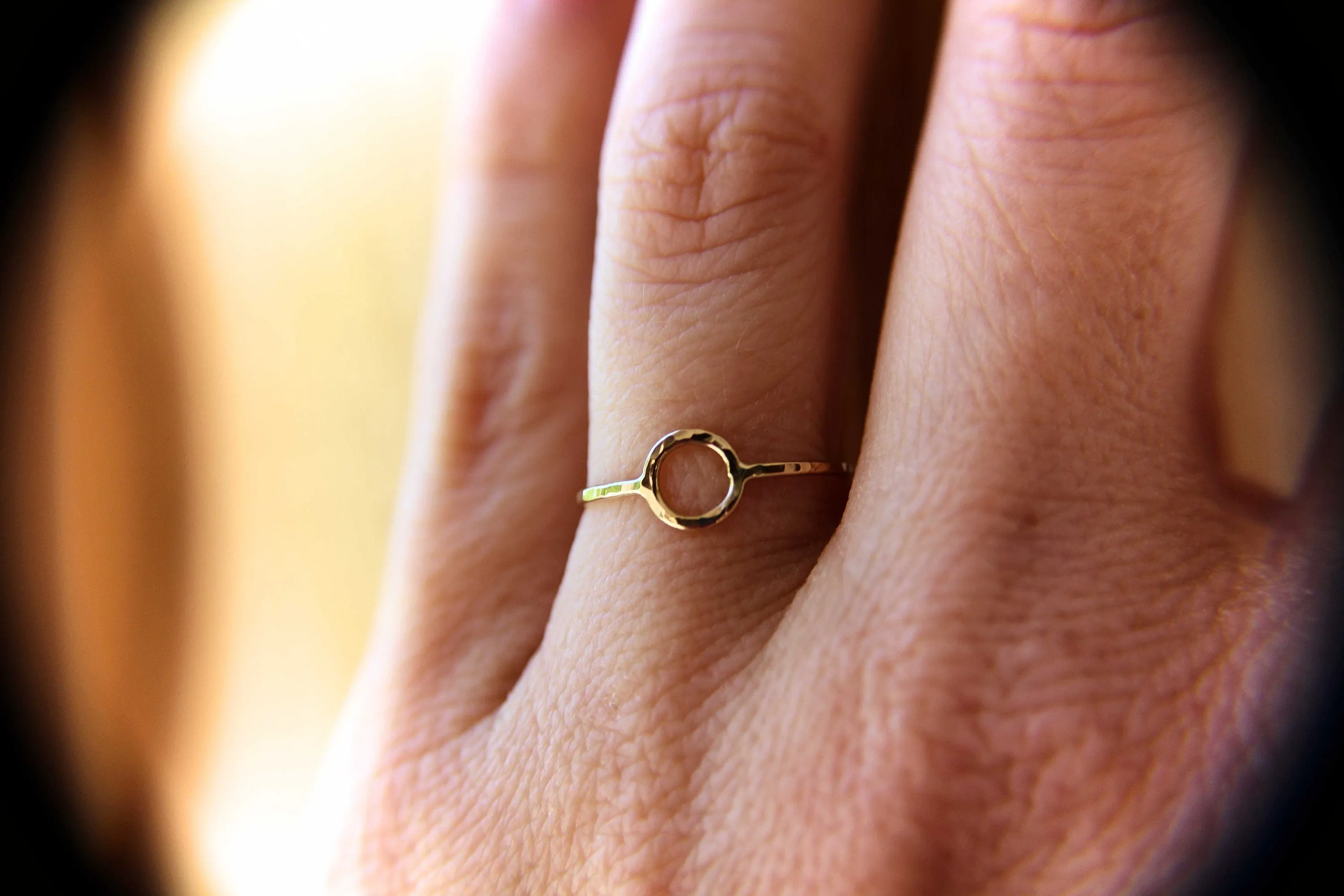 Circle Ring, Stacking Rings, Eternity Rings, Solid Gold Circle Rings, Simple Modern Rings, Karma Circle Ring, Minimalist Jewelry, Karma Ring