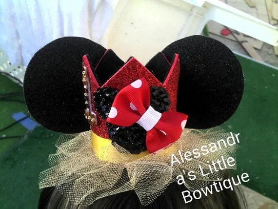 classic minnie mouse ears birthday crown