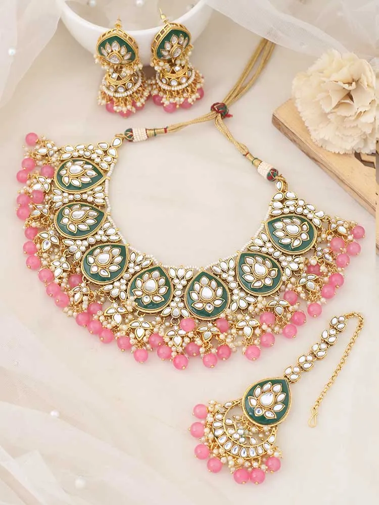 Coral Aalaya Jewellery Set