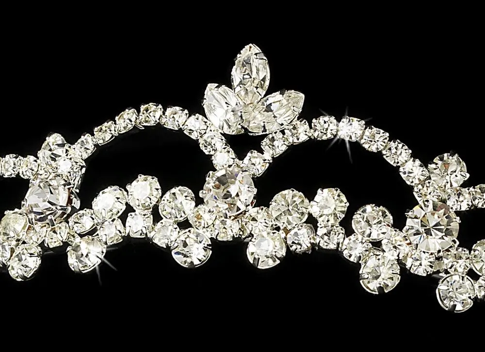 Dainty Elegant Shining Crystal Bridal Tiara