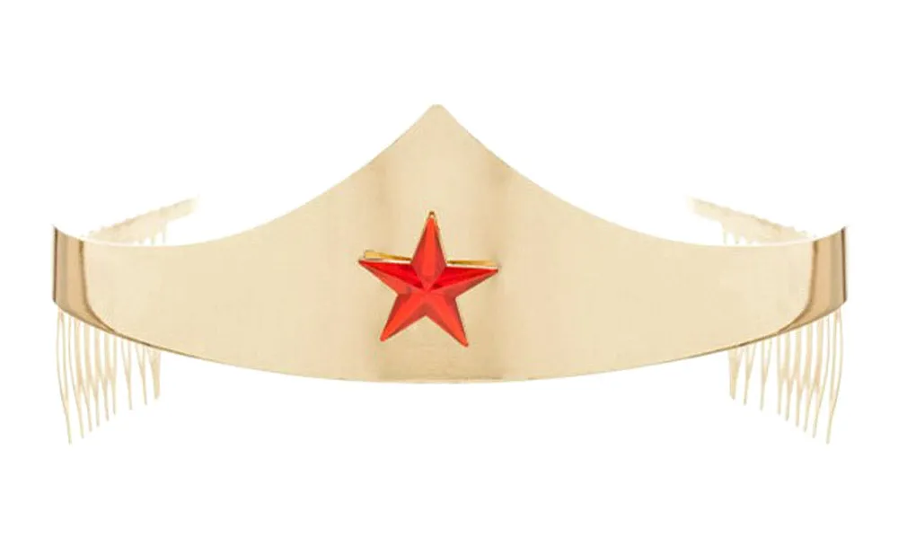 DC Comics Wonder Woman Golden Tiara with Red Gem Star