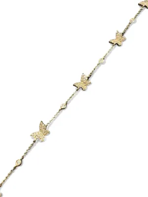 DIAMOND BUTTERFLY BY THE YARD BRACELET