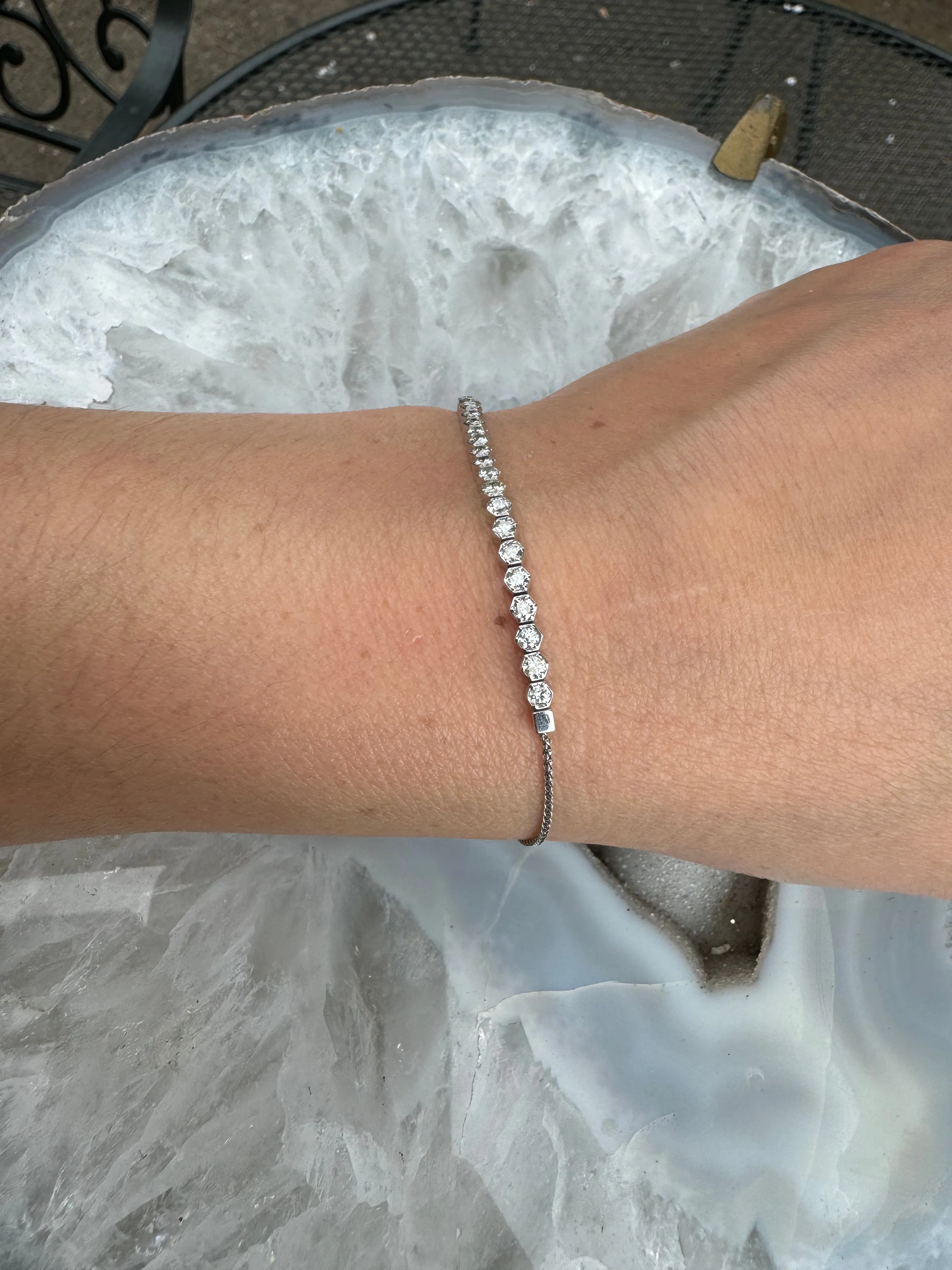 Diamond Slider Tennis Bracelet