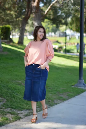 Evangeline Coral Top