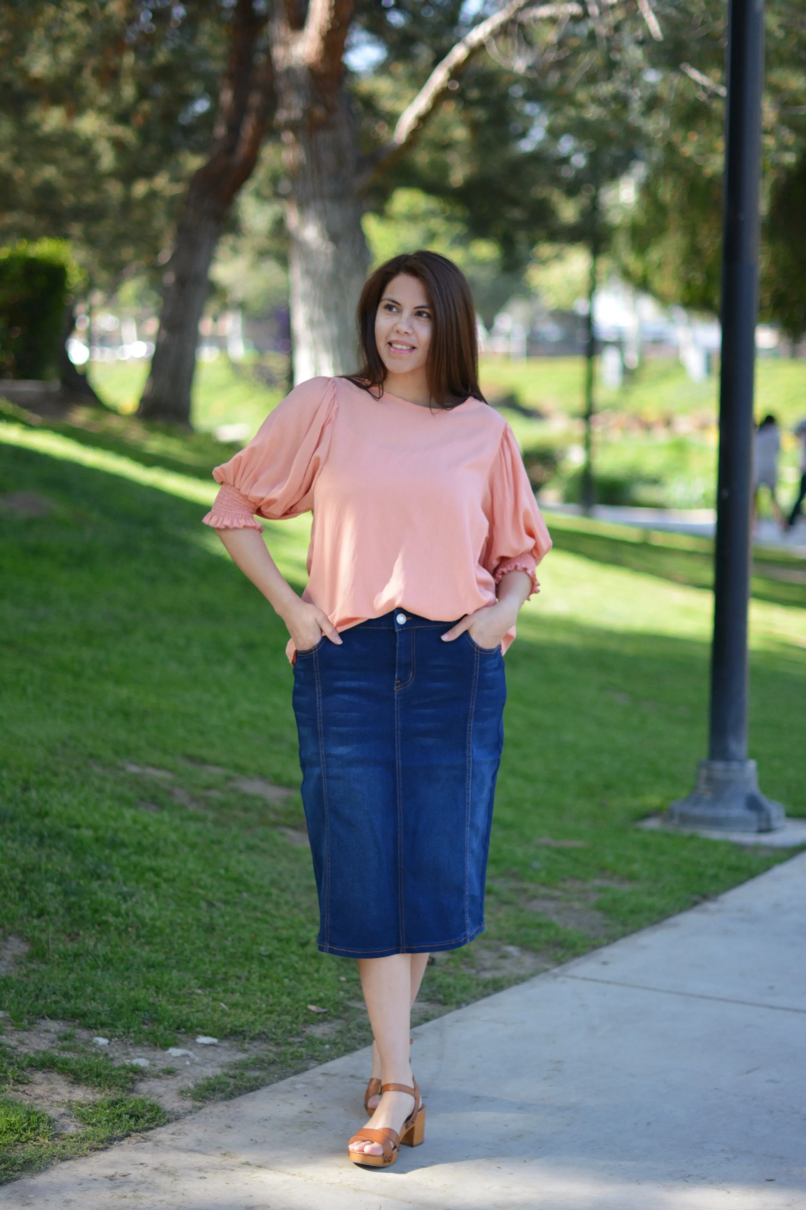 Evangeline Coral Top