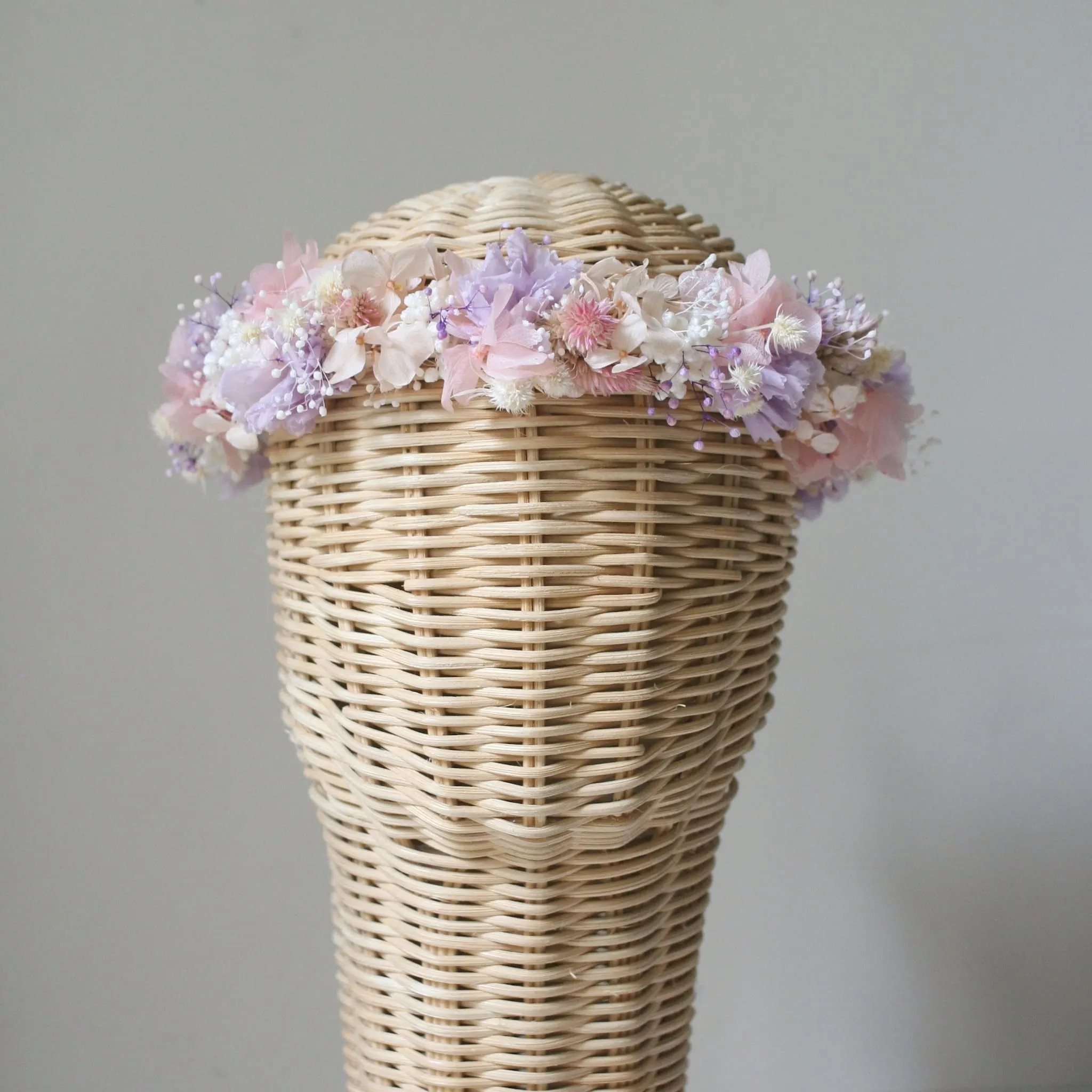 Everlasting Flower Crown PINK LILAC