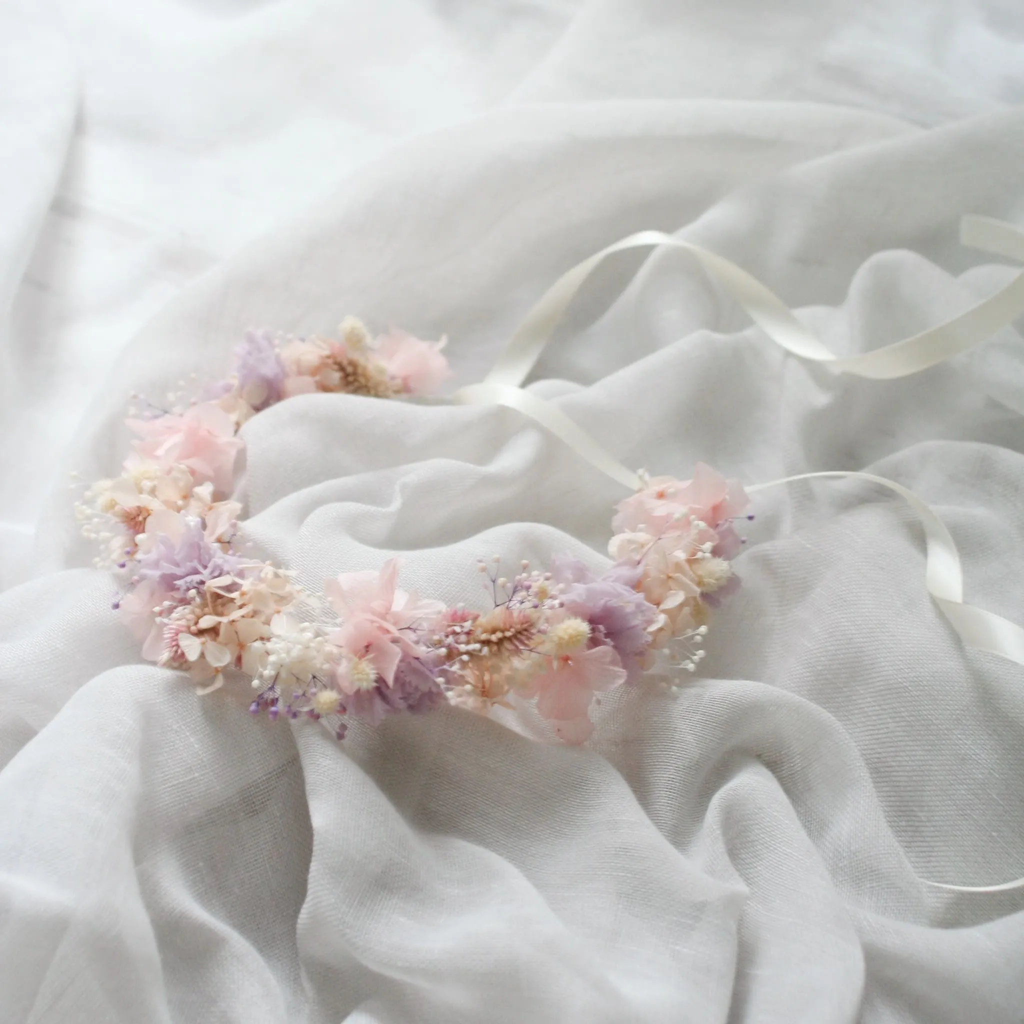 Everlasting Flower Crown PINK LILAC