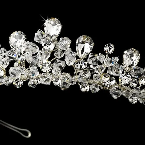 Fabulous Silver Swarovski Crystal Tiara Headpiece