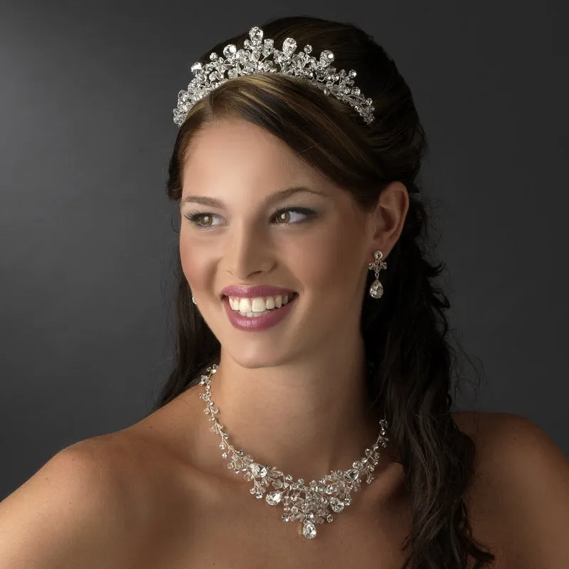 Fabulous Silver Swarovski Crystal Tiara Headpiece