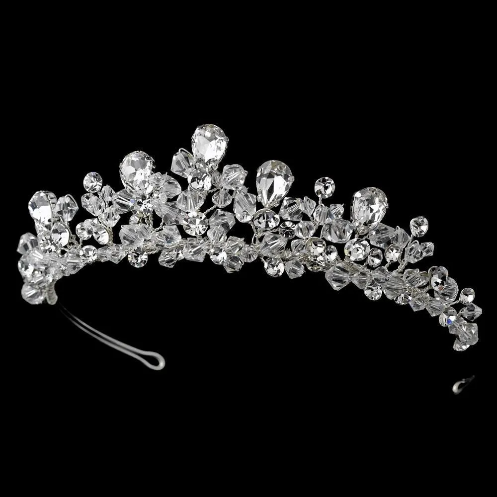 Fabulous Silver Swarovski Crystal Tiara Headpiece