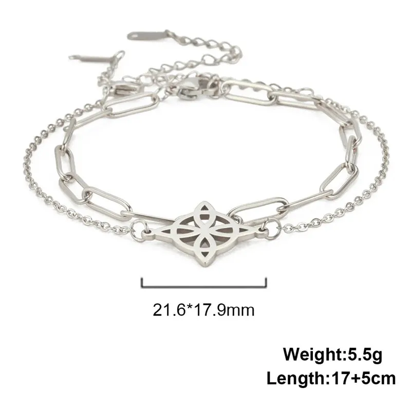 Fashion Stainless Steel Whip Chain Bracelet Personalized Simple Men's Hip Hop Casual Titanium Steel Jewelry Gift for Friends