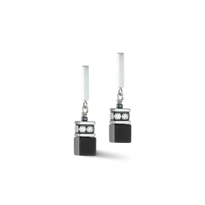 GeoCUBE® Iconic Precious Onyx earrings onyx crystal-black