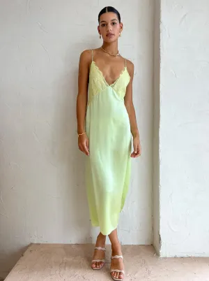 Ginia Desire Dress in Pure Lime