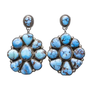 Golden Hills Turquoise Cluster Earrings | Geraldine James