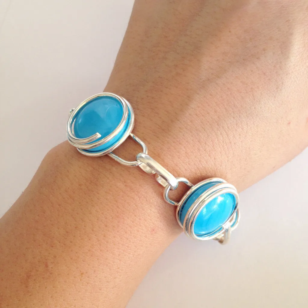 Infinity Bracelet - Turquoise Opaque