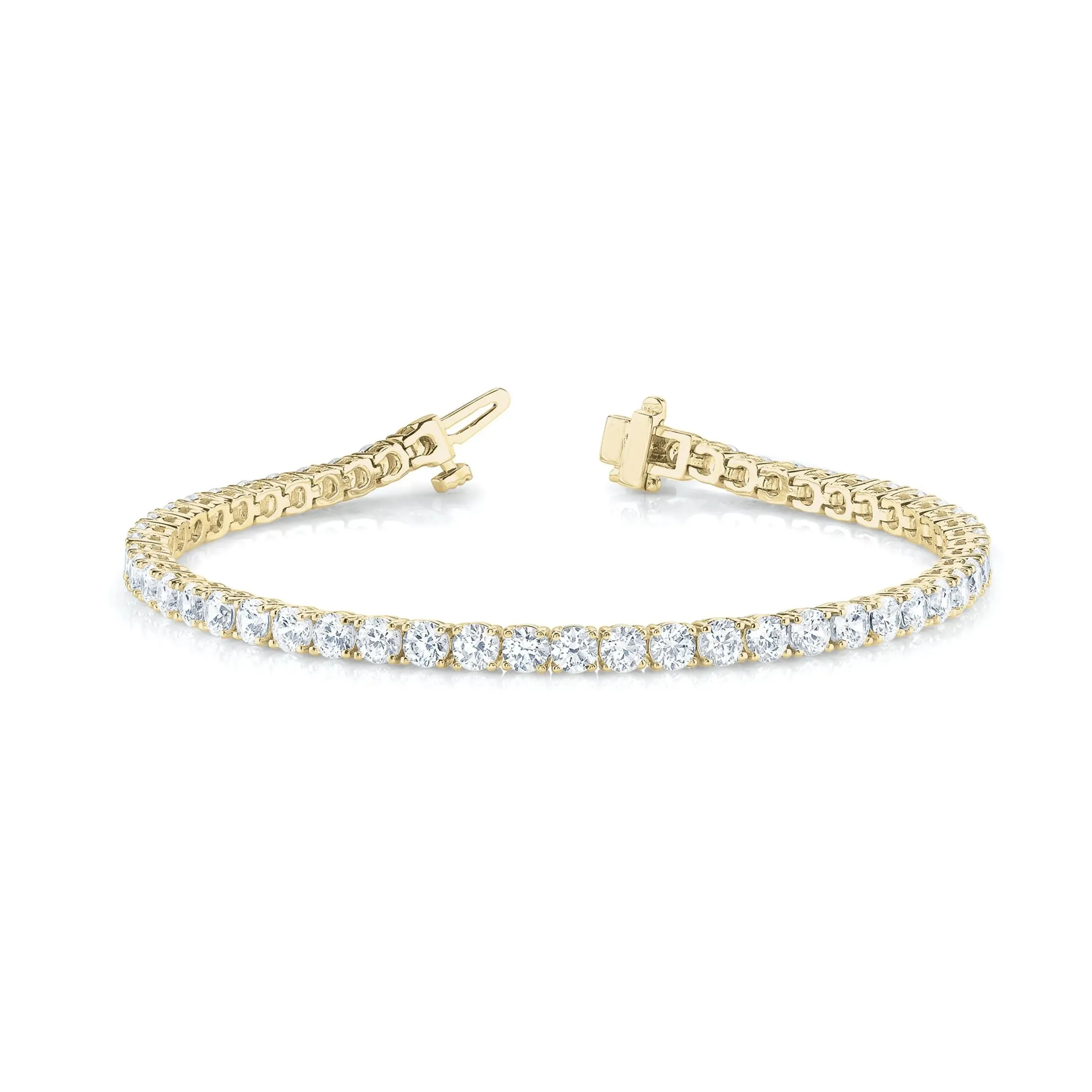 Lab Diamond Tennis Bracelet 14K Yellow Gold