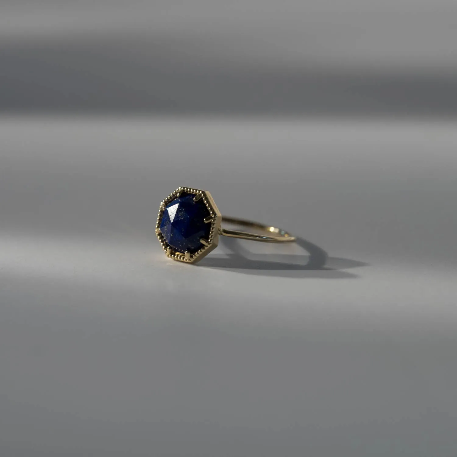 Maman Crown Bezel Lapis Ring