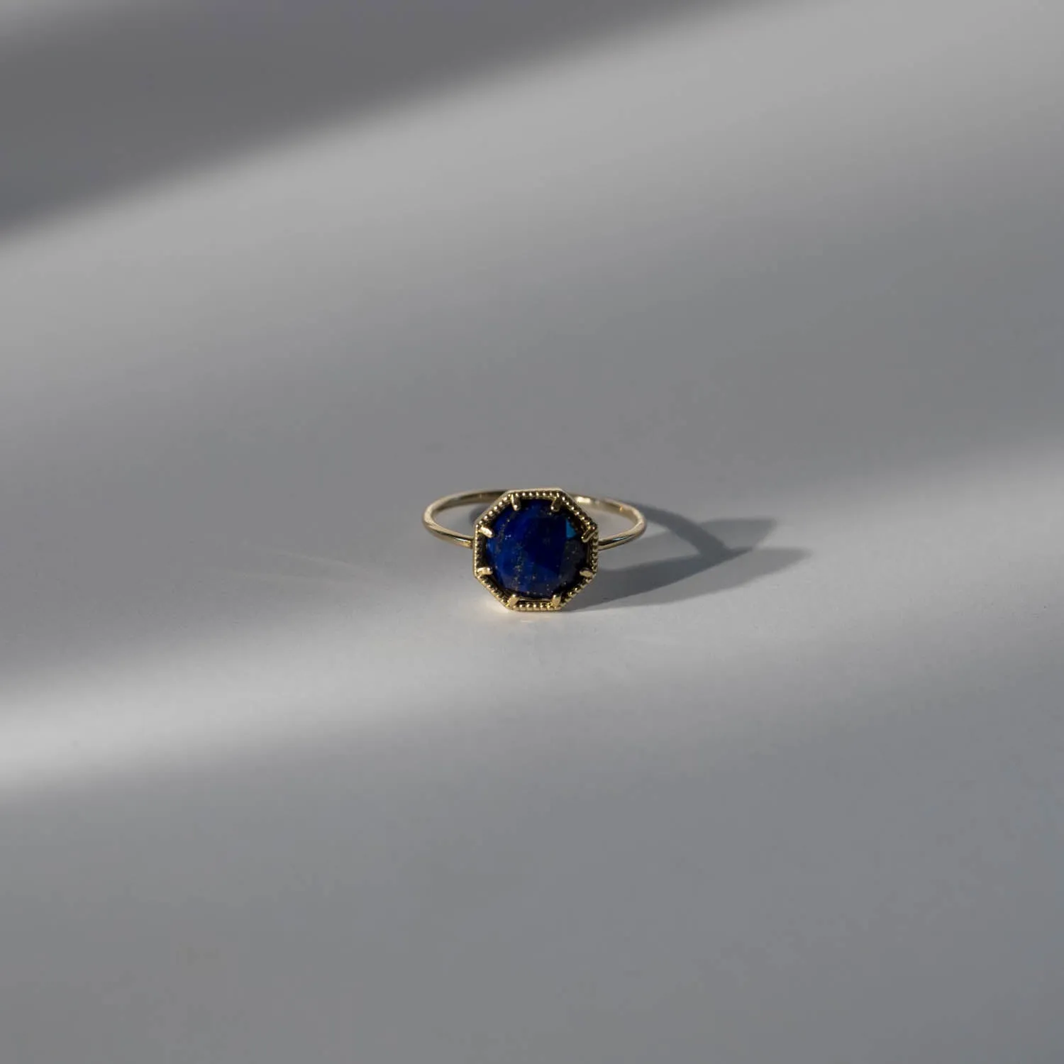 Maman Crown Bezel Lapis Ring