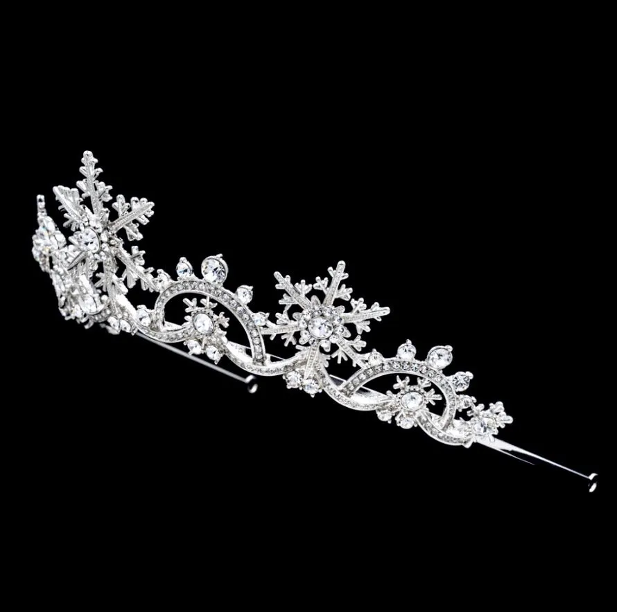 "Eira" - Winter Snowflake Bridal Tiara