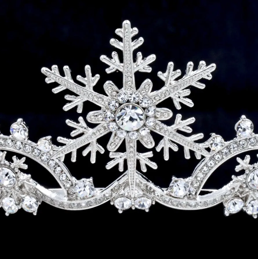 "Eira" - Winter Snowflake Bridal Tiara