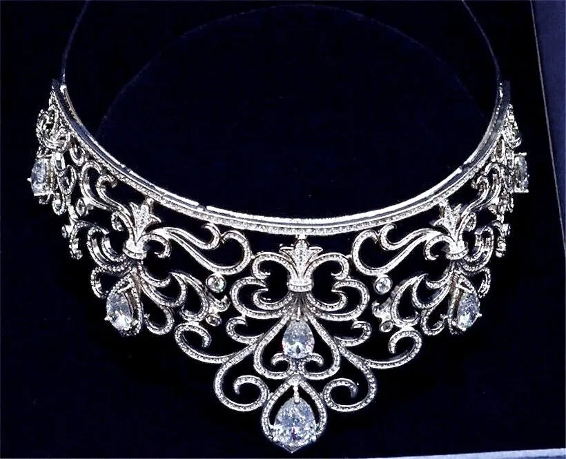 "Ellena" - Cubic Zirconia Bridal Tiara