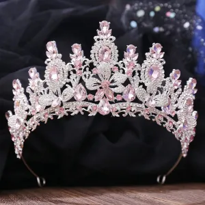 Rhinestone Crystal  Pageant Headdress Party Tiara Hair Accessories