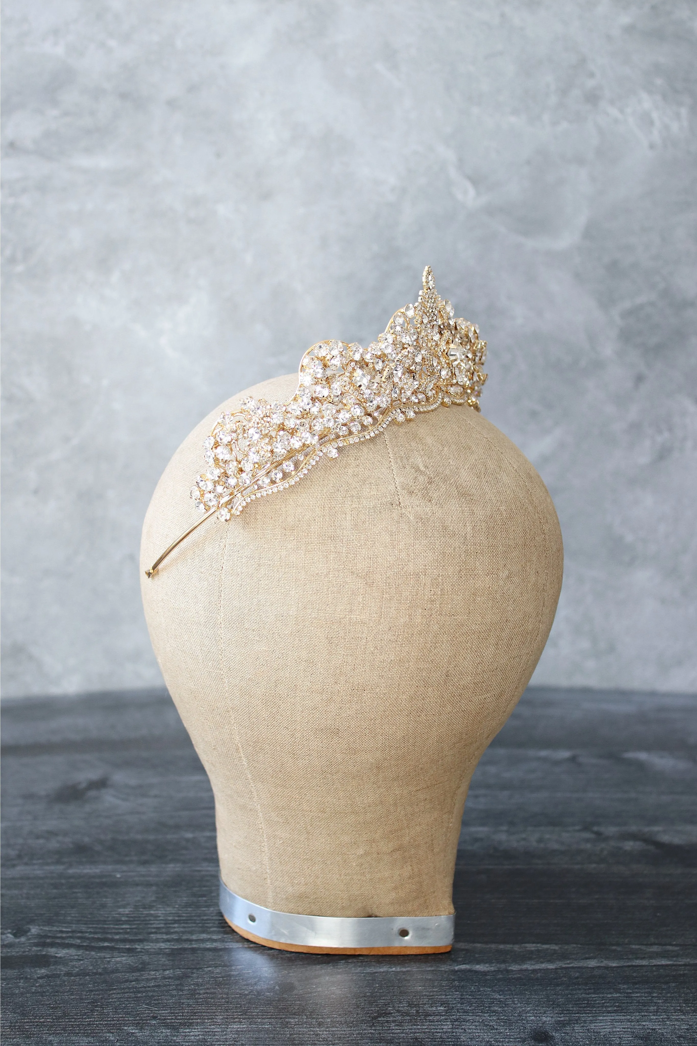 SHELLIE Gold Bridal Tiara