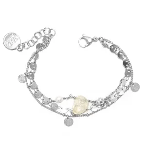 Silver Plated Satin Bracelet