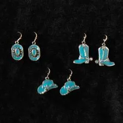 Silver Strike Earring Set