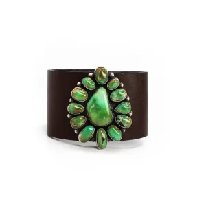 The Cece Brown Leather Cuff