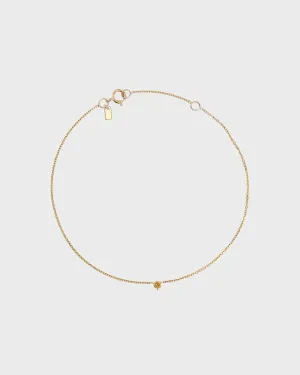 The Petite Citrine Birthstone Bracelet