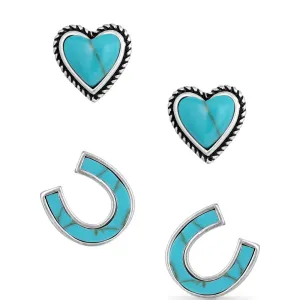 Turquoise Earring Set