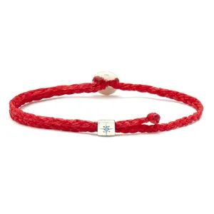 Turquoise Slider Signature Bracelet in Fire Red